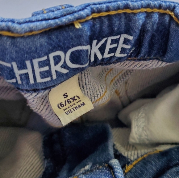 2/$20 CHEROKEE Girls Size 6 Leopard/Denim Outfit - Picture 8 of 8